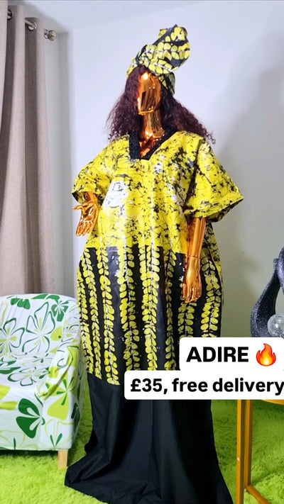 The Handmade Adire Boubou by LADYINCHARGE is a stunning embodiment of African fashion, tailored to bring unique styles to the UK. This exquisite piece embraces the rich traditions of African textile artistry, characterized by its vibrant colors, intricate patterns, and flowing silhouette. Carefully crafted by skilled artisans, each boubou is a testament to the meticulous craftsmanship and cultural heritage of African fashion.

Product Features:

- Handmade with authentic Adire fabric, celebrating traditiona
