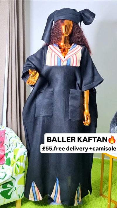 Introducing the BALLER KAFTAN/BOUBOU, a perfect blend of tradition and contemporary style brought to you by LADYINCHARGE. This exquisite piece embodies the vibrant essence of African fashion while offering unique styles designed to stand out in the UK fashion scene. Each kaftan is handmade with meticulous attention to detail, ensuring that you not only wear a piece of clothing but a piece of art.

Crafted with rich, vibrant fabrics and adorned with intricate patterns, the BALLER KAFTAN/BOUBOU is perfect for